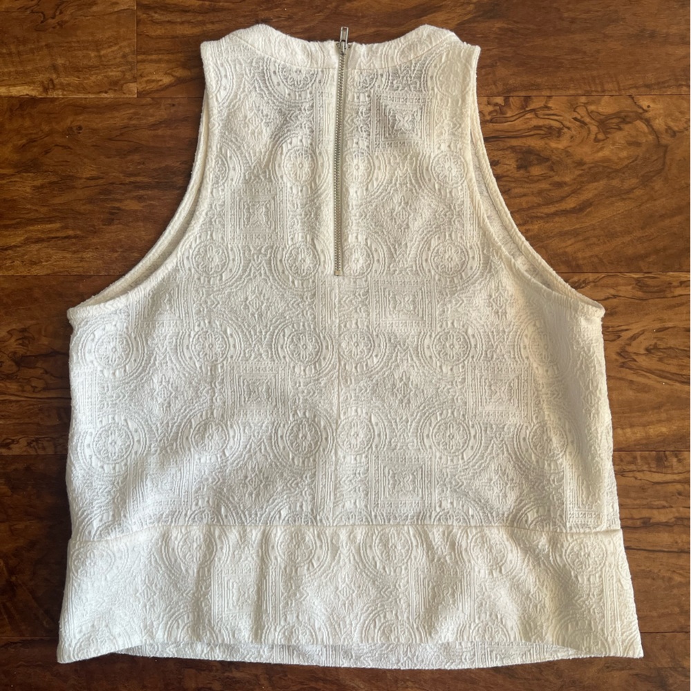 Bcbgeneration White Textured Pattern Top - image 2